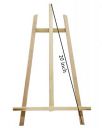 DARTISM Art Studio Wooden Easel Painting Canvas Stand Display Stand for Artists ...