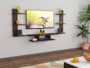 Das Dexter TV Rack Set to Box Stand Wall Shelves (Ideal for up to 43) Screen Engineered Wood TV Entertainment Unit  (Finish Color - Flowery Wenge, DIY(Do-It-Yourself))...