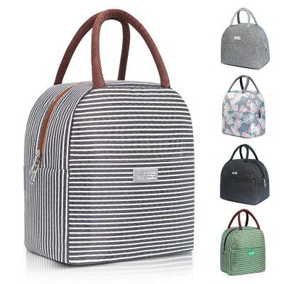 DAS TRUST Upgraded Meal Prep Insulated Lunch Tote Freezable Food Cooler Bag