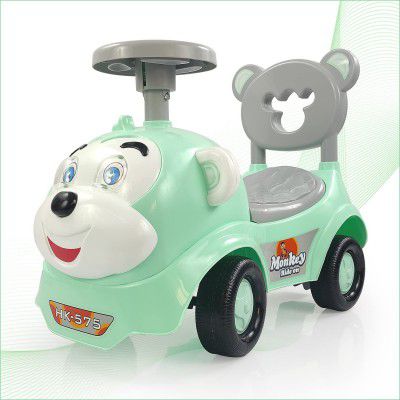 Dash Monkey Ride On for Kids, Baby Car, Ride On for Kids 2 Years+, Push Car for Baby with Backrest and Under Seat Storage Utility Box for Toys