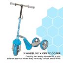 Dash Slick 2 in 1 Scooter for Kids, Scooter, scooty, Ride on, Scooter for Kids 3+ Years, Kids Scooter, Transforming Scooty, Adjustable Ride on for Kids (Capacity 25kg | Blue)...