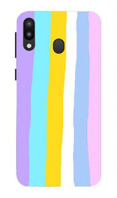 Dashmesh Shopping? Back Cover case for Samsung Galaxy M20 Printed 3D Designer Hard Case Rainbow 1
