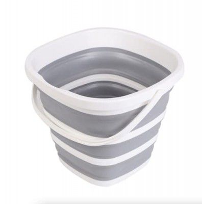 DC DECORIO- A UNIQUE PRODUCT RANGE Latest 2020 Design Collapsible Foldable Silicone Circle Buckets for Fishing/Car Washing/All Other Home/Garden Activities (Multicolour, 10L)