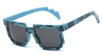 DC DECORIO Thug Life Sunglasses Pixel Gangster Gangsta Life Funny Novelty Shades With Box Packing (Black)