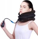 DClub Inflatable Neck BrSPACE Pillow Cervical Neck Traction evice Adjustable Neck Stretcher,IdDeal for Spine Alignment and Chronic Neck Pain Relief (Brown)....