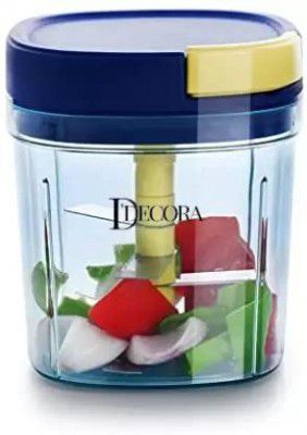 DDecora 1000 ml Stainless Steel Blade XL Size Vegetable & Fruit Chopper