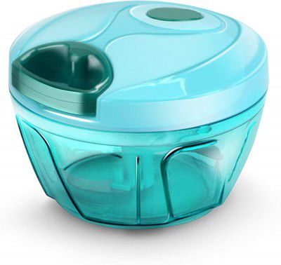 DDecora New Handy Mini Plastic Chopper with 3 Blades (Green)