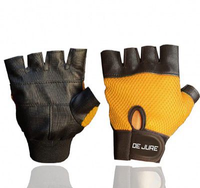 De jure Fitness Gym Gloves for Weight Lifting Crossfit Fitness Workout Exercise Hand Grips