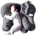 DearJoy Big Fibre Filled Baby Pillow and Stuffed Animal Elephant Soft Toy of Plush Hugging Pillow Material for Kids Boy/ Girl as Birthday Gift (60 cm, Grey)...