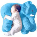 DearJoy Polyester Big Size Fibre Filled Stuffed Animal Elephant Soft Toy For Baby Of Plush Hugging Pillow Soft Toy For Kids Boy Girl Birthday Gift (60 Cm, Blue)...