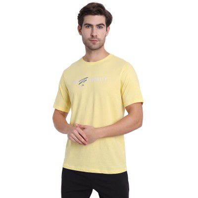 deb. Solid Cotton Fit Athletic Men's T-Shirt with Short Sleeve