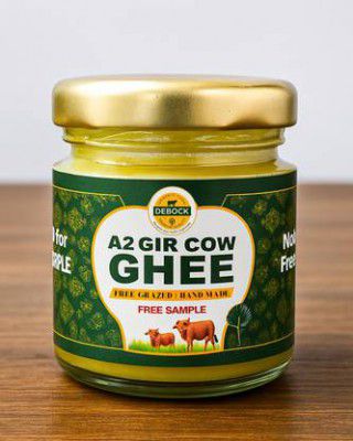 DEBOCK A2 Gir Cow Ghee – Free Grazed, Hand Made Ghee Mason Jar  (25 g)
