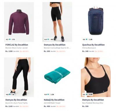 UP TO 83% OFF | Decathlon Women's Clothing