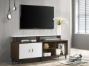 DeckUp Capella Engineered Wood TV Unit (Walnut & White, Matte Finish)...