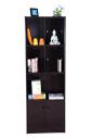 DeckUp Craftos Eva Engineered Wood Book Shelf And Storage / Display Unit (Dark Wenge, Matte Finish)...