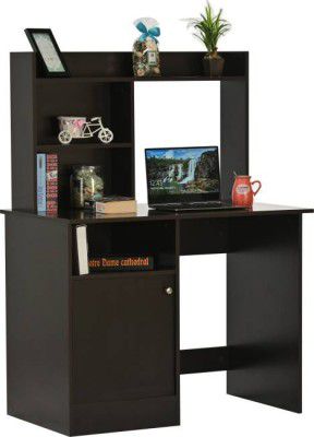 DeckUp Zeus Engineered Wood Office Table  (Free Standing, Finish Color - Dark Wenge, DIY(Do-It-Yourself))