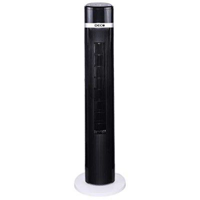 Deco Air Tower Elegant Indoor Fan with Remote (Black and White, 35 W)