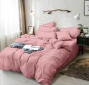 DECOMIZER 240 TC Microfiber Soft Cotton Printed Single Bed Bedsheet for Diwan Bed, Size 60 Inches X 90 Inches, 152 X 230 cm with 1 Large Size Pillow Covers - PinkCCross...
