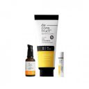 Deconstruct Daily Brightening Shield Trio: Gel sunscreen (50g) + Vitamin C Serum (30ml) + Brightening Lip Balm (4g) No White Cast, Lightweight & Higher protection with sunscreen SPF 50 | Vitamin C Ser...