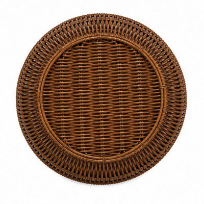 Decorative Handwoven Basket for Bread, Fruits & Vegetable Storage Durable Round Rattan Basket 