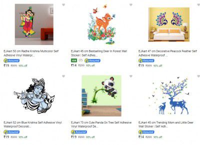 Decorative Wall Sticker Starts ₹14