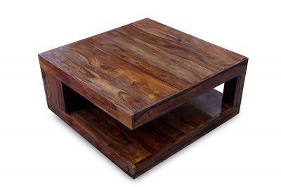 Decura Solid Sheesham Wood Centre Coffee Table for Living Room Hall
