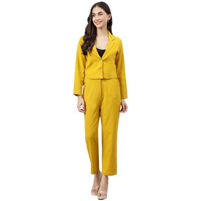 DEEBACO Women's Cotton Relaxed Fit|Cord Set for Women Western Suit|Suit Set|Two Piece Dress for Women Western|Dress for Women|Coord Sets|Two Piece Outfit|Dress for Girls (Magenta, Black)