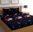 DEEKSHA TEXTILES 180 TC Microfiber Double 3D Printed Bedsheet...