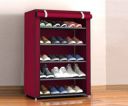 DEEPAK Metal Collapsible Shoe Stand  (Maroon, 5 Shelves, DIY(Do-It-Yourself))...