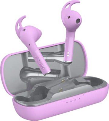 Defunc True Sport Wireless Bluetooth TWS Earbuds - ENC Noise Cancelling, IPX5 Rating, Built in Dual Microphone, Fast Charging case,30 Hours Total Playtime - (Pink)