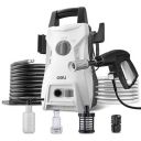 Deli Car Washer High Pressure Pump , 1200W Car Washing Machine ?Pressure-100 Bar, Max Flow-390 l/h , 6 Meters Outlet Hose , Pressure Washer for Car,Bike and Home Cleaning Purpose...