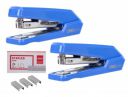 deli W0272 Pro Series Office Stapler with 1000 No. 10 Staples (Blue x 2 Pcs)...