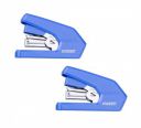 deli W0273 Exceed Series Effortless Small Stapler, 15 Sheets (Blue x 2 Pcs)...