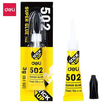 deli W7146 502 Super Glue 3G (Pack of 5)