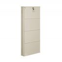 DELITE KOM Metal Shoe Rack | 24 Inches Wide 4 Shelf | Metal Shoe Cabinet for Home with Lock...