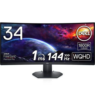 Dell 34 S3422DWG WQHD 3440x1440 Monitor