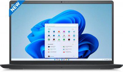 DELL Intel Core i3 12th Gen 1215U (8 GB/256 GB SSD/Windows 11 Home) Inspiron 3520 Laptop (15.6 Inch, Carbon Black, 1.65 Kg, With MS Office)