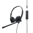 Dell Leatherette Wired Noise Cancelling Stereo Headset | WH1022-Black...