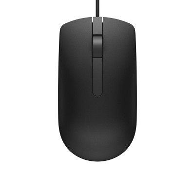 Dell MS116 Wired Mouse, 1000 DPI, Scrolling Wheel