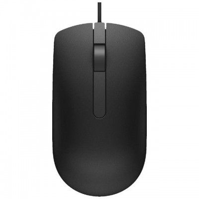 DELL MS116 Wired Optical Performance Mouse (1000 dpi, Contemporary Aesthetic, Black)