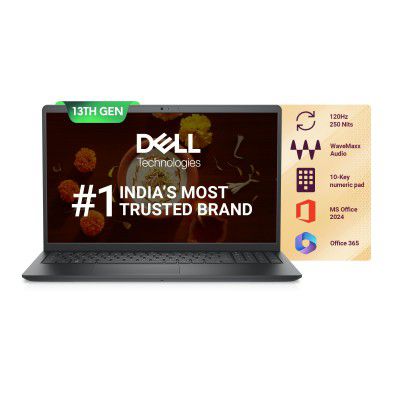 Dell Vostro 3530, Intel Core i3 13th Gen - 1305U, 16GB DDR4 RAM, 512GB |120Hz 250 nits Narrow Border Display, Intel UHD Graphics Laptop