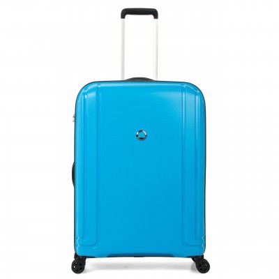 DELSEY PARIS Brisban 55 Cms Small Cabin Polypropylene Hardshell Sided 4 Double Wheels Suitcase/Luggage/8 Wheel Inline Trolley Bags For Travel With Tsa Lock, Green