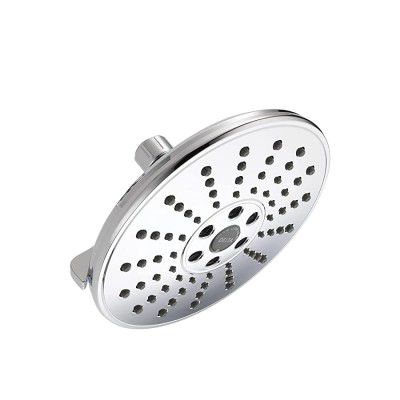 DELTA FAUCET | 8” Round Multi-Function (3-Setting) Touch-Clean H2Okinetic Shower Head with Pause functionality (Polished Chrome) | 52688