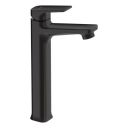 Delta Faucet Single Handle Tall Lavatory Faucet Without Pop-Up Drain I Bathroom Tap for Home I Basin Mixer I Matte Black I 44425-P-BL...