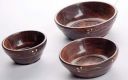 Deluxe Wood HANDICRAFTS Wooden Serving Bowl - Decorative Fruit Bowl - Food-Safe Bowl - Natural Wood Snack Bowl/Sheesham Wooden Set of .3 Bowls...