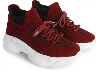 Denill Girls Running, Walking, Sports Shoes Outdoors For Women  (Maroon)