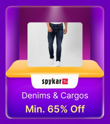 Men's Denims & Cargos @ minimum 65% off in Flipkart Billion Days Sale  