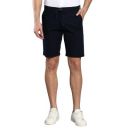 Dennis Lingo Mens Black Slim Fit Mid Rise Casual Cotton Shorts...