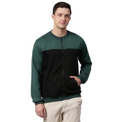 Dennis Lingo Men’s Cotton Blend Full Sleeves Panelled Sweatshirt for Men