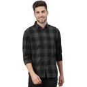 Dennis Lingo Men's Cotton Buffalo Check Slim Fit Casual Shirt...